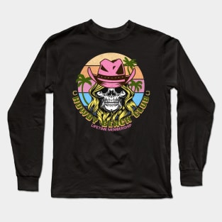 Howdy Cowgirl Skull Beach Club Long Sleeve T-Shirt